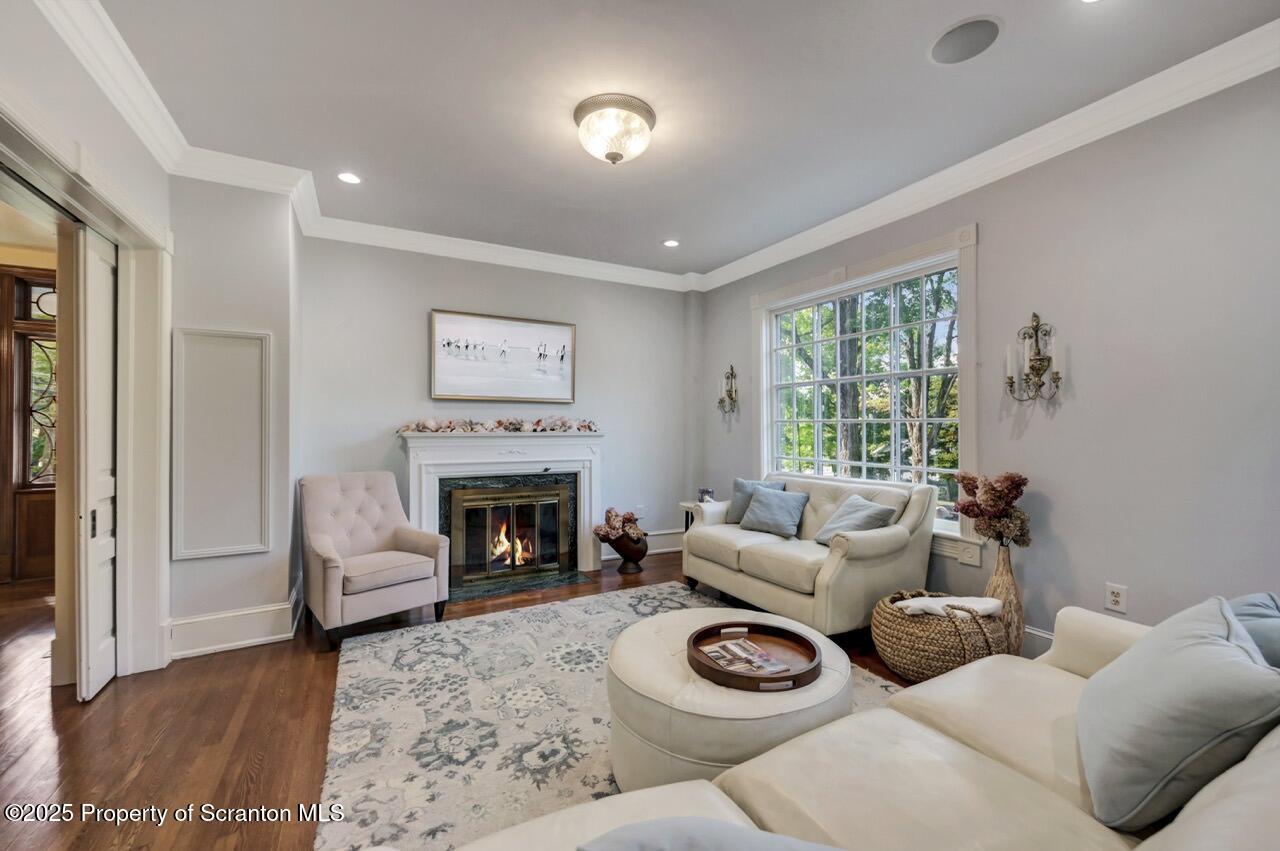 215 Fairview Road Clarks Green, PA 18411 - Photo 17 of 148 a living room with furniture and a fireplace