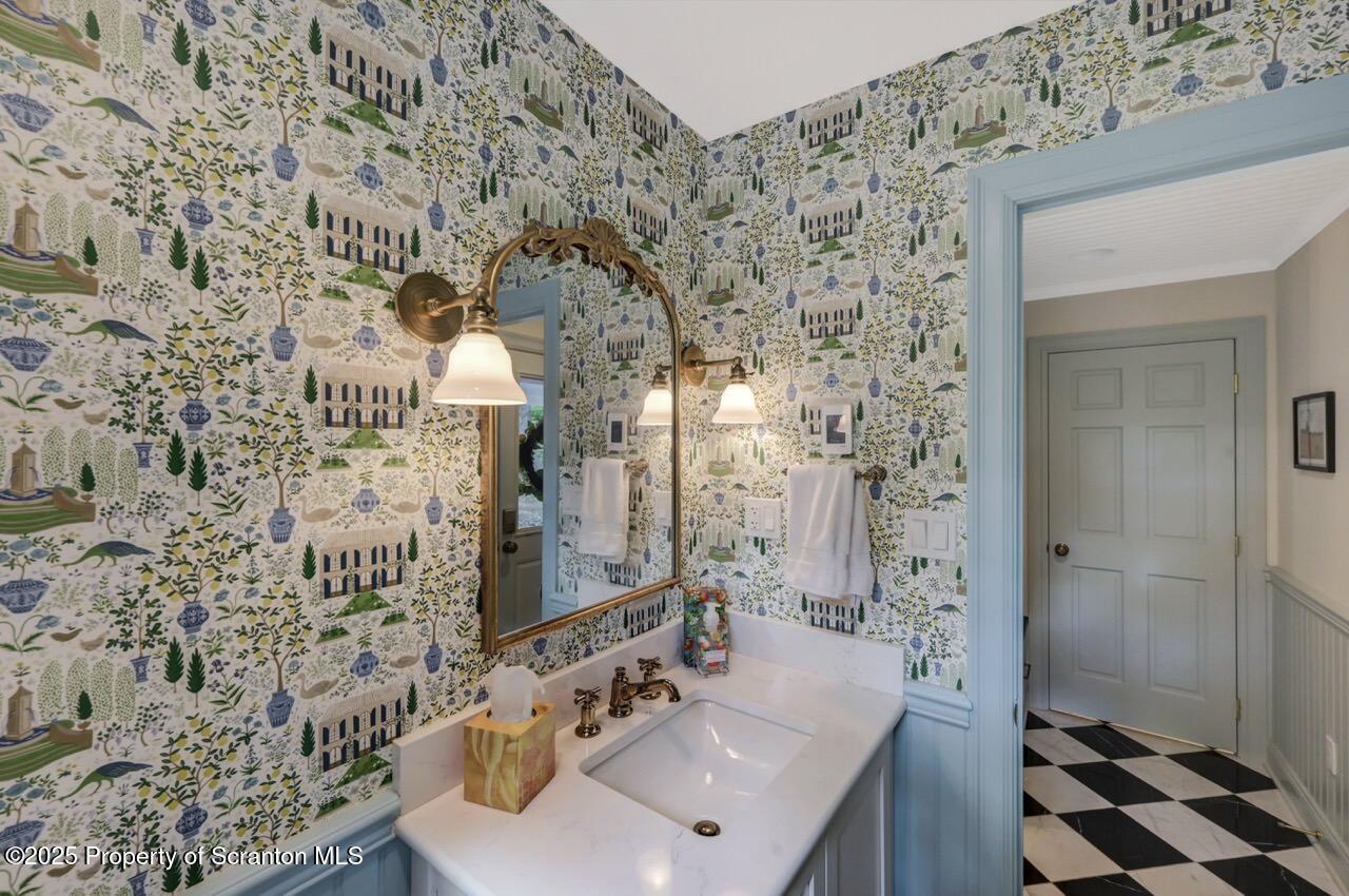 215 Fairview Road Clarks Green, PA 18411 - Photo 37 of 148 a bathroom with a sink and a mirror