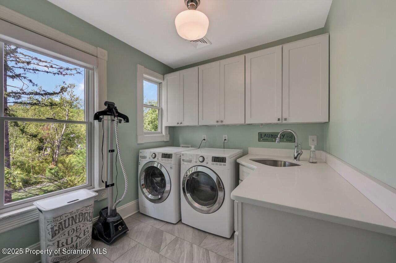 215 Fairview Road Clarks Green, PA 18411 - Photo 53 of 148 a utility room with sink dryer and washer