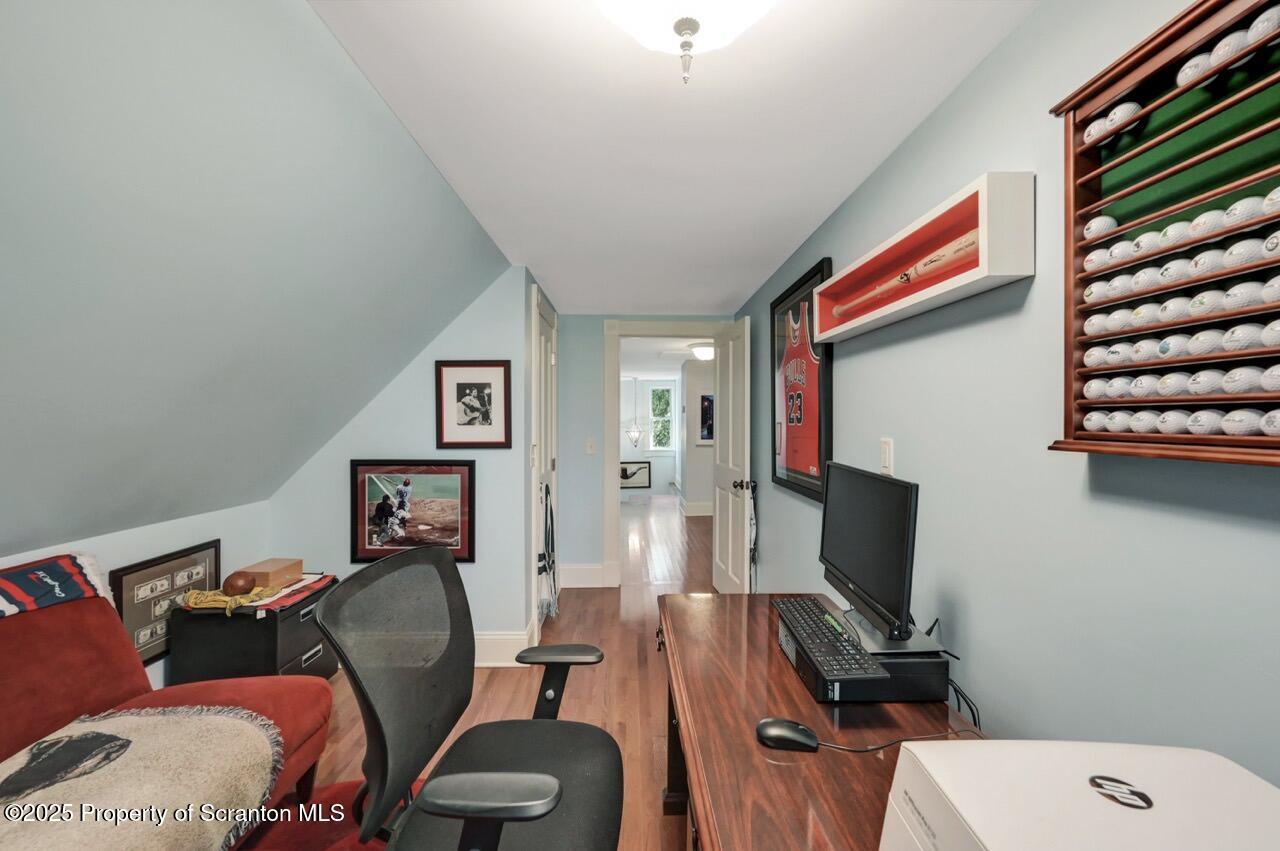215 Fairview Road Clarks Green, PA 18411 - Photo 72 of 148 a living room with furniture a flat screen tv and a fireplace