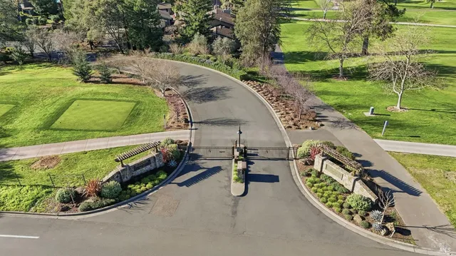 a view of a lake with a mountain in the background