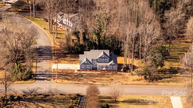 a view of yard and covered with snow