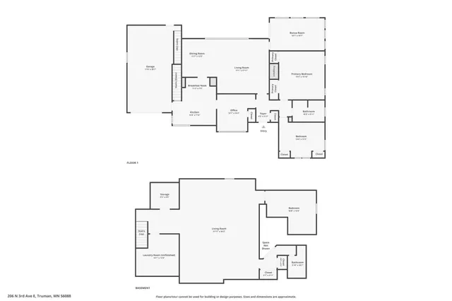 $154,900 | 206 North 3rd Avenue East, Truman, MN 56088