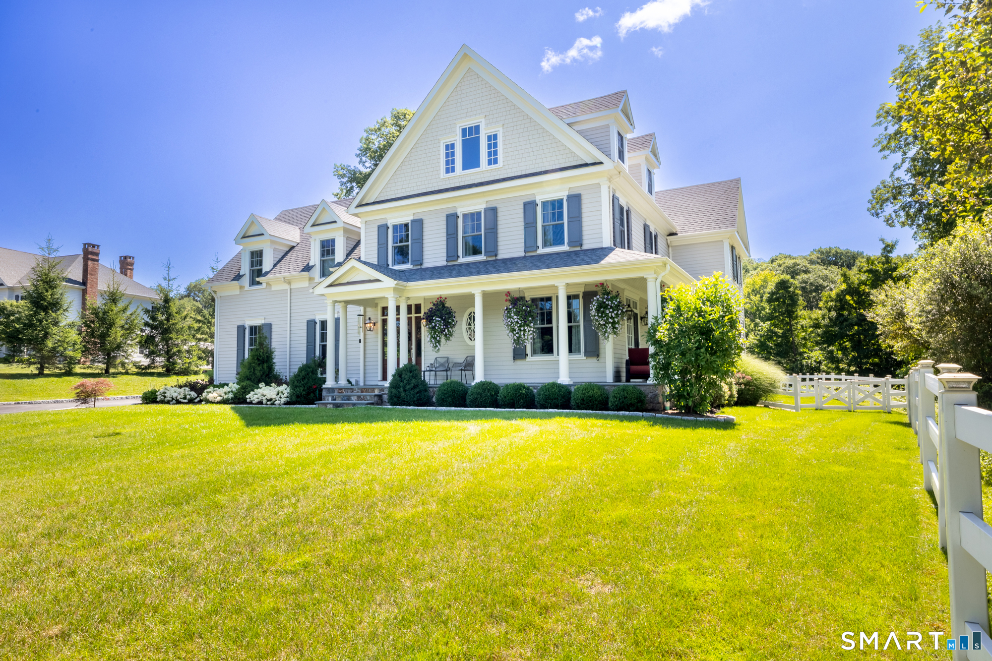 263 Peaceable Street Ridgefield, CT 06877 - Photo 2 of 40 View of the front of house with wrap around porch