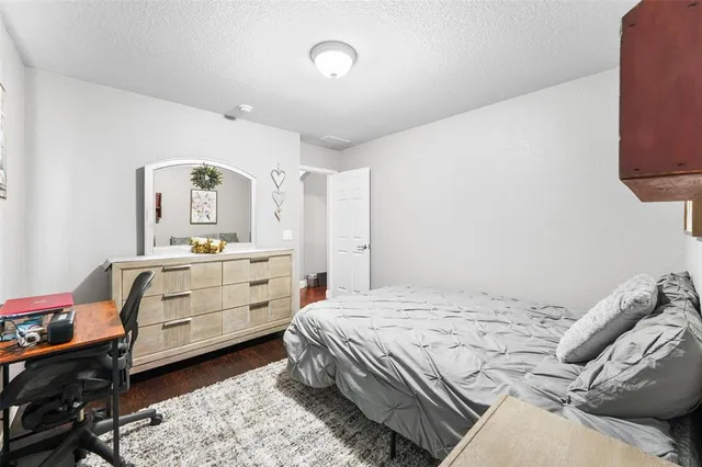 a room with a bed and a window