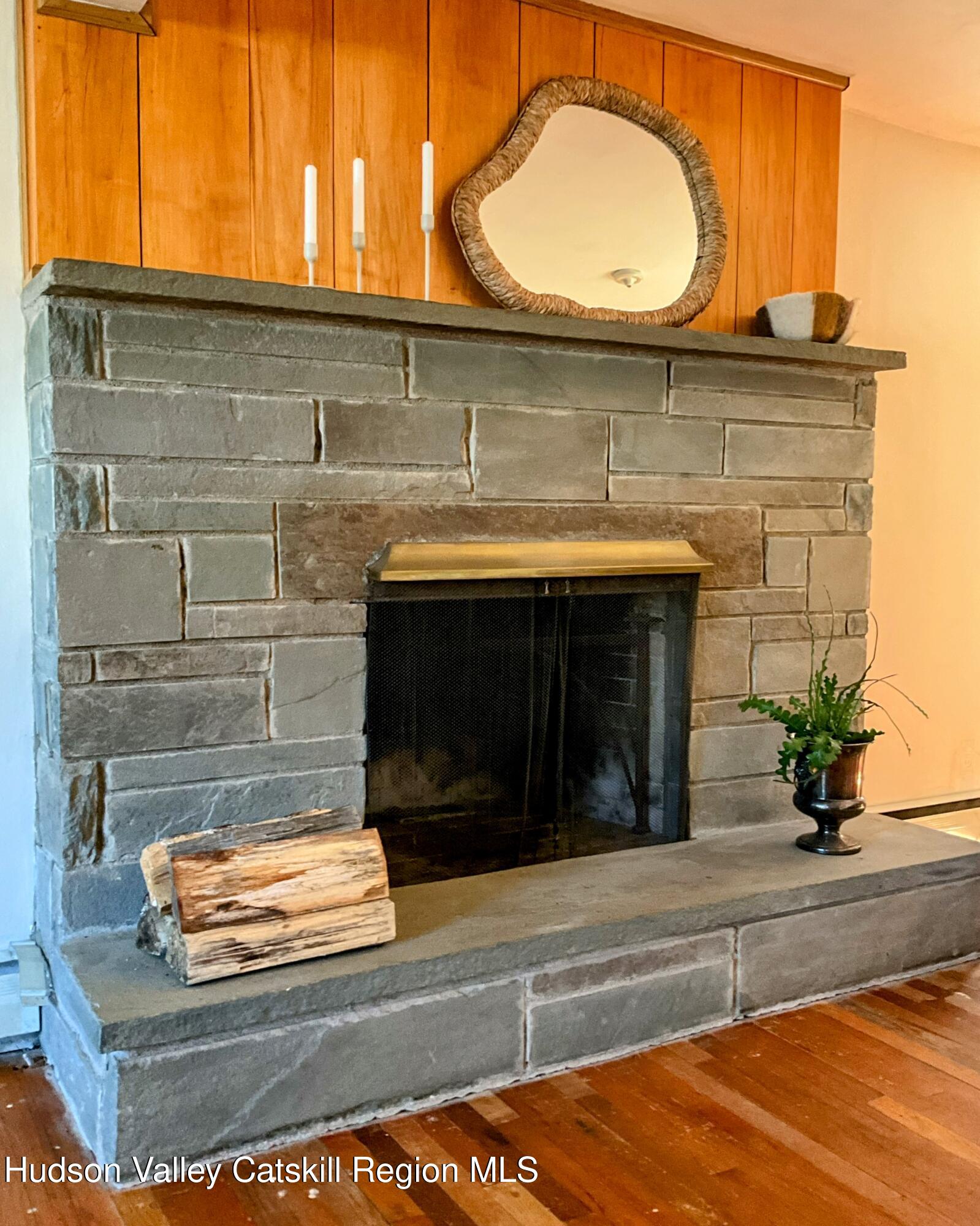 729 Springtown Road Tillson, NY 12486 - Photo 12 of 52 a bathroom with a sink and a mirror