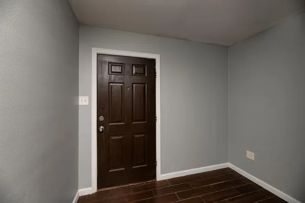 a view of front door