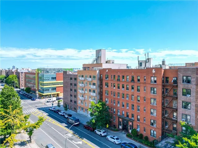 a view of a city with tall buildings