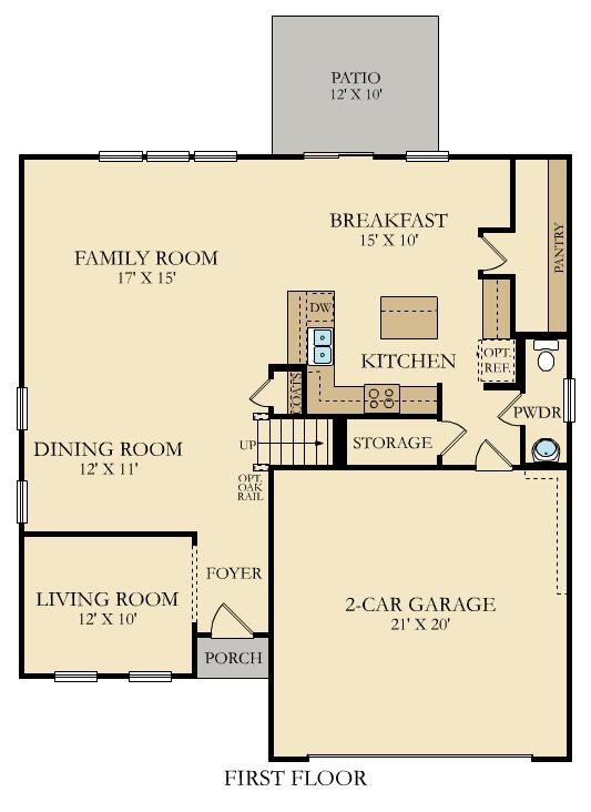 547 Red Monarch Way Moncks Corner, SC 29461 - Photo 25 of 26 evans floorplan 1st
