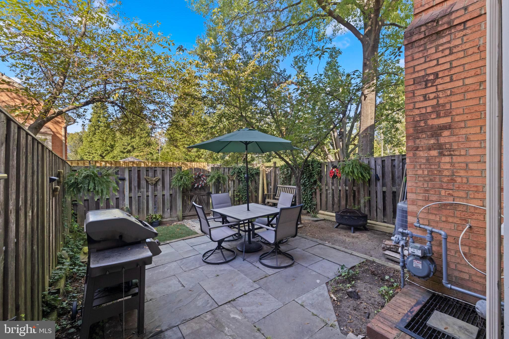 1792 Duffield Lane Alexandria, VA 22307 - Photo 17 of 50 a view of a patio with chairs and a fire pit
