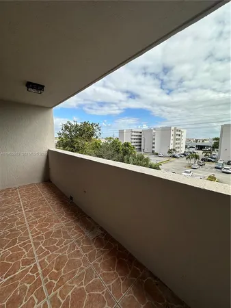 a view of balcony with city view