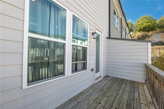 a view of a house with a deck