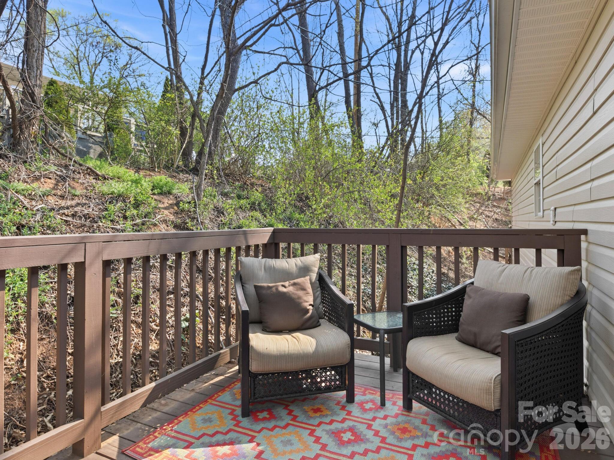 1 Mosers Place Candler, NC 28715 - Photo 16 of 32 a balcony with wooden floor and fence