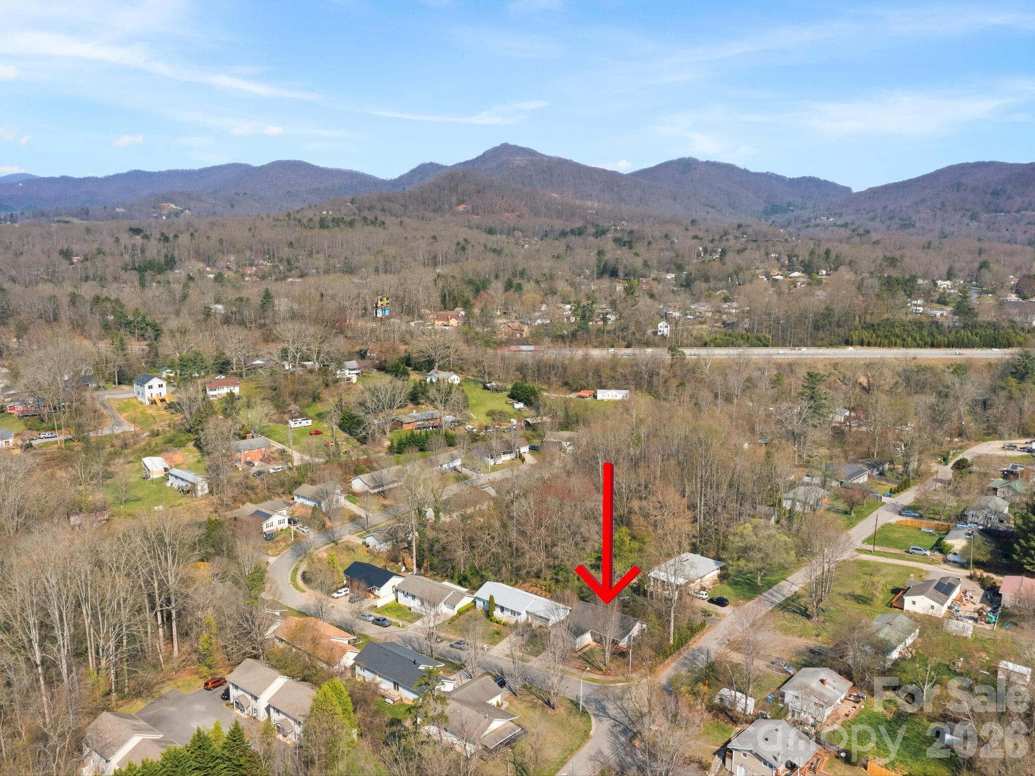 1 Mosers Place Candler, NC 28715 - Photo 27 of 32 a view of city and mountain