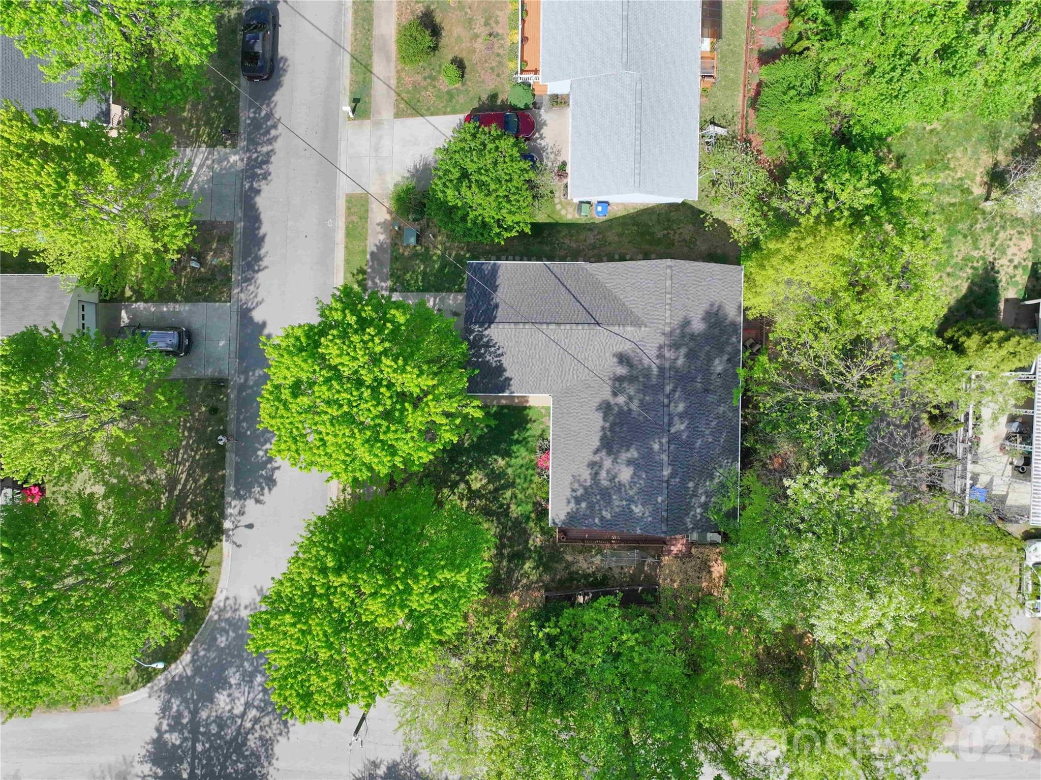 1 Mosers Place Candler, NC 28715 - Photo 32 of 32 an aerial view of a house with a yard and garden