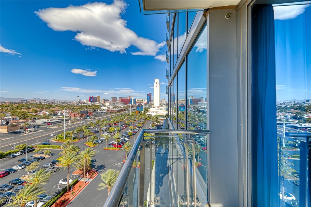 4381 West Flamingo Road, Unit 901 Las Vegas, NV 89103 - Photo 23 of 58 Balcony featuring a view of city