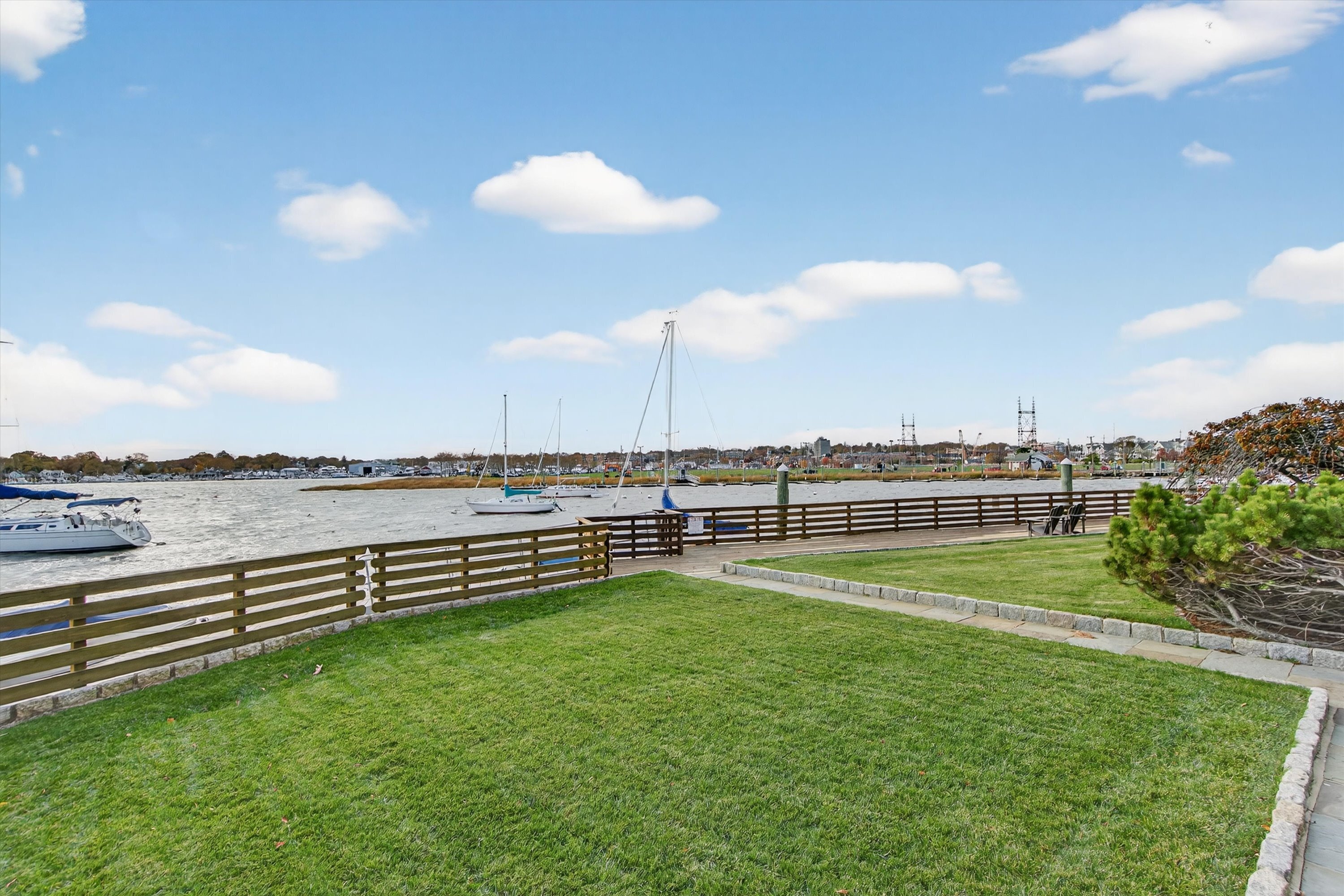 100 Seaview Avenue, Unit 3I Norwalk, CT 06855 - Photo 36 of 40 a view of a terrace with outdoor seating and city view
