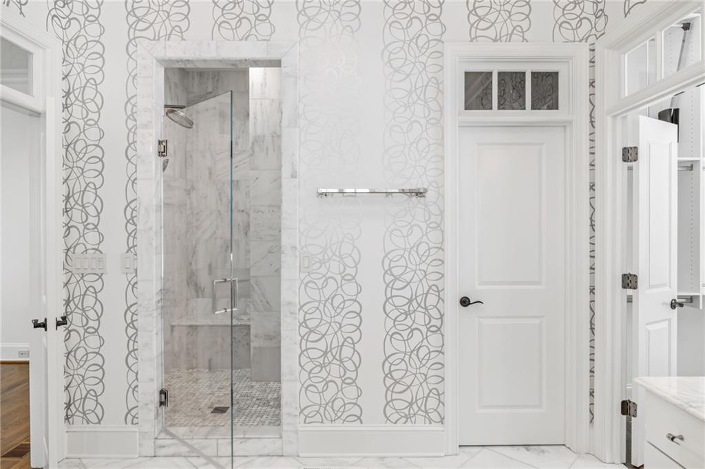 9179 Selborne Lane Chattahoochee Hills, GA 30268 - Photo 16 of 53 view of bathroom with shower