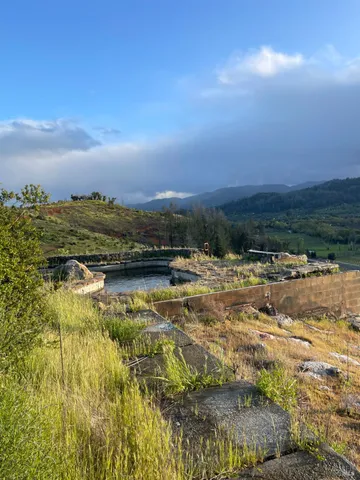 a view of an ocean and beach