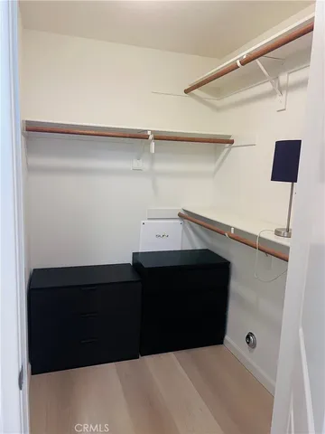 a close view of closet