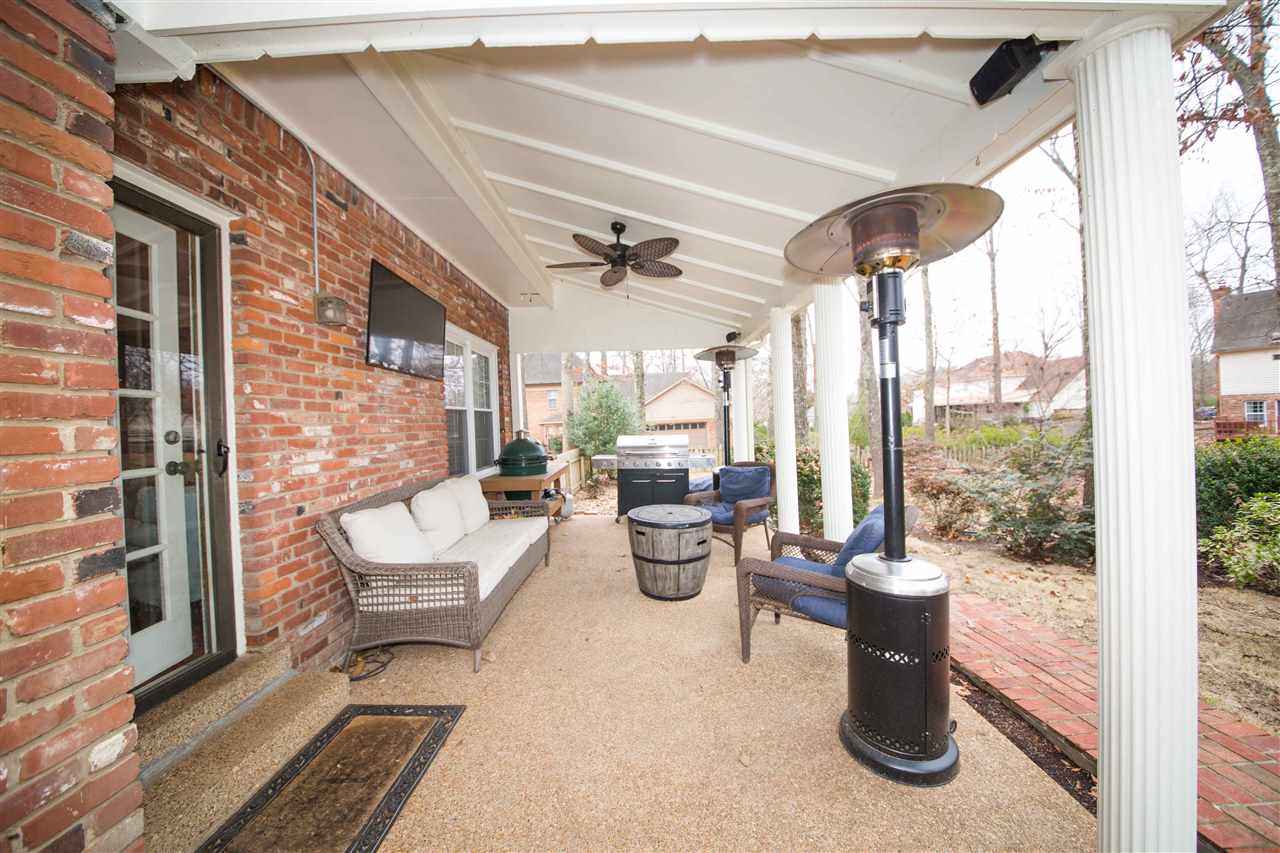 1211 Frank Road Collierville, TN 38017 - Photo 21 of 23 Covered Backyard Patio is great for family BBQ and relaxing days.