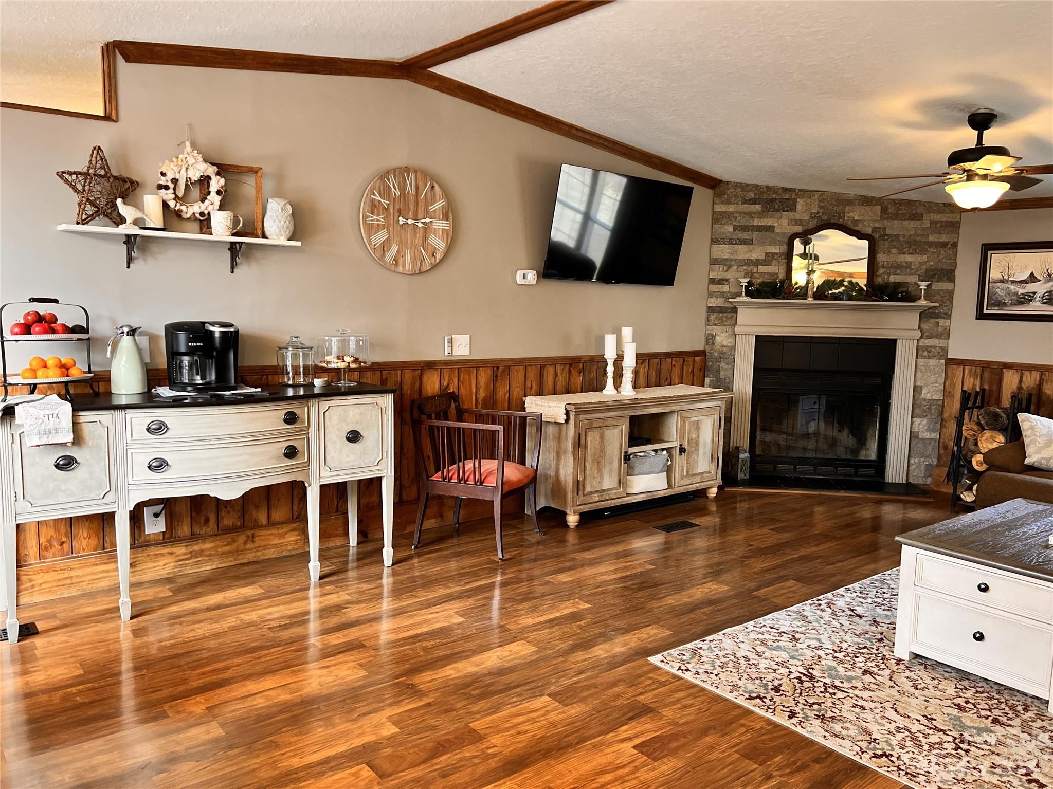 161 Cove Springs Road Rutherfordton, NC 28139 - Photo 14 of 48 a living room with furniture and a flat screen tv
