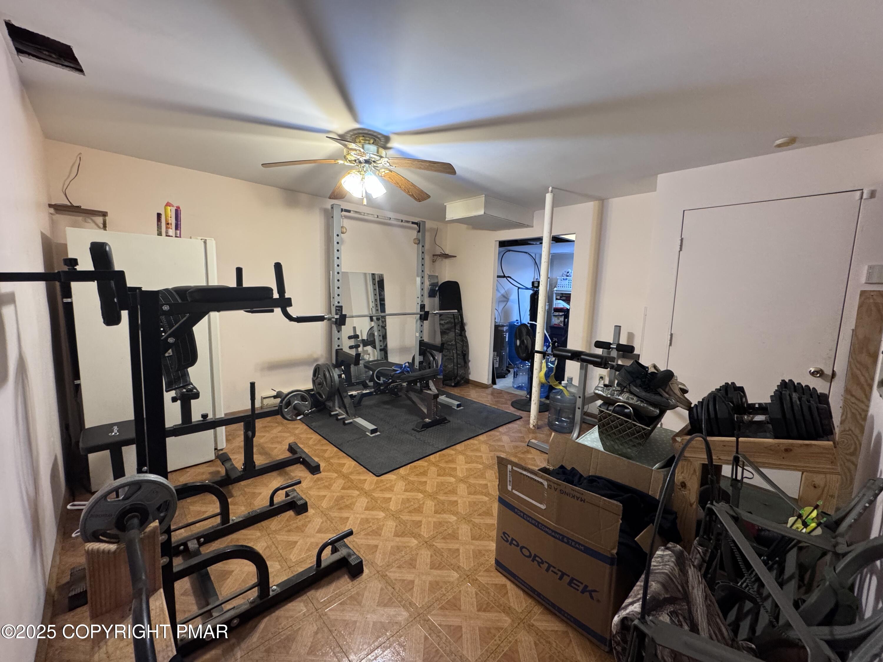 67 Seneca Road Albrightsville, PA 18210 - Photo 33 of 52 a view of a room with gym equipment