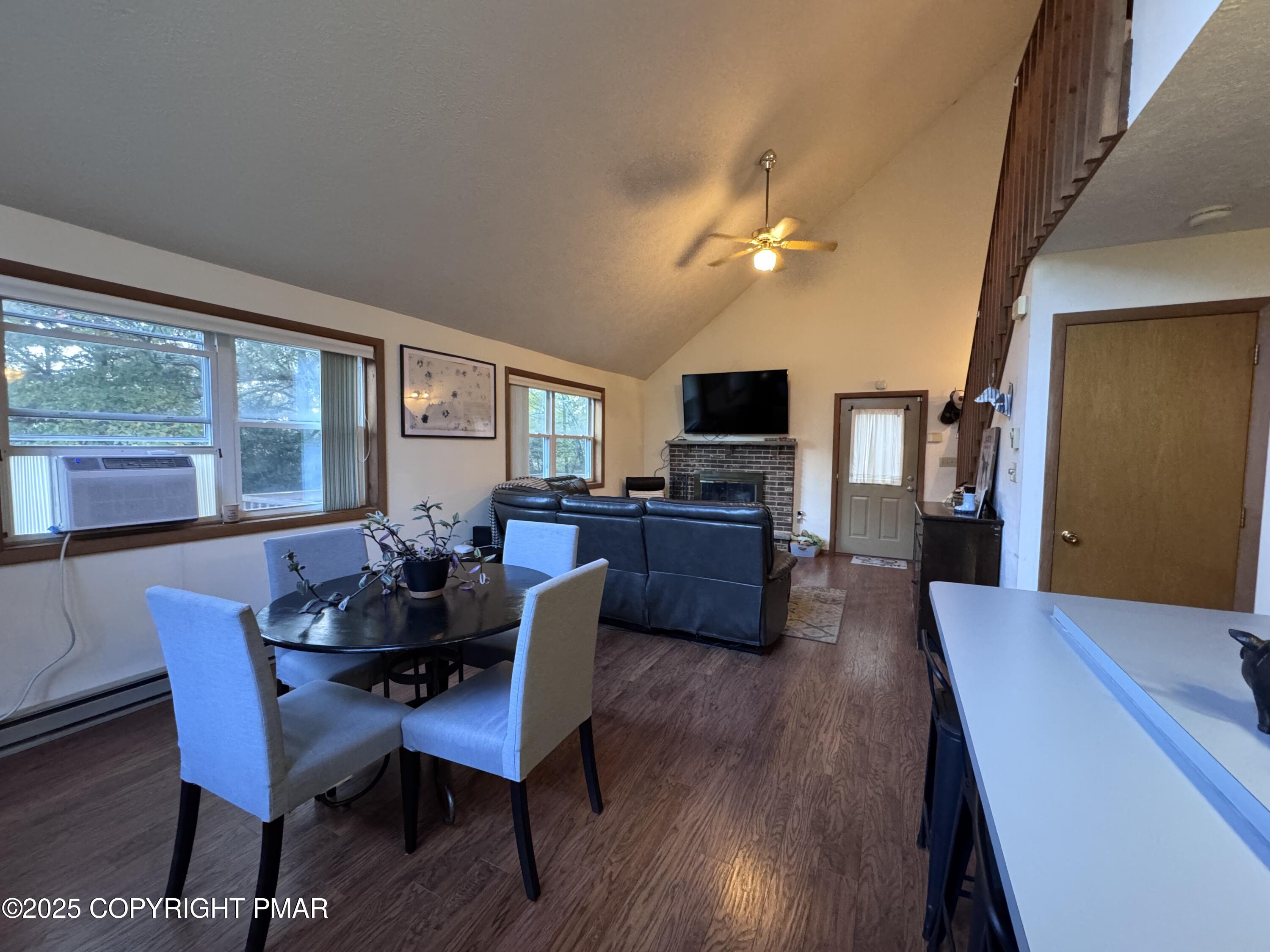 67 Seneca Road Albrightsville, PA 18210 - Photo 9 of 52 a view of a dining room with furniture window and wooden floor
