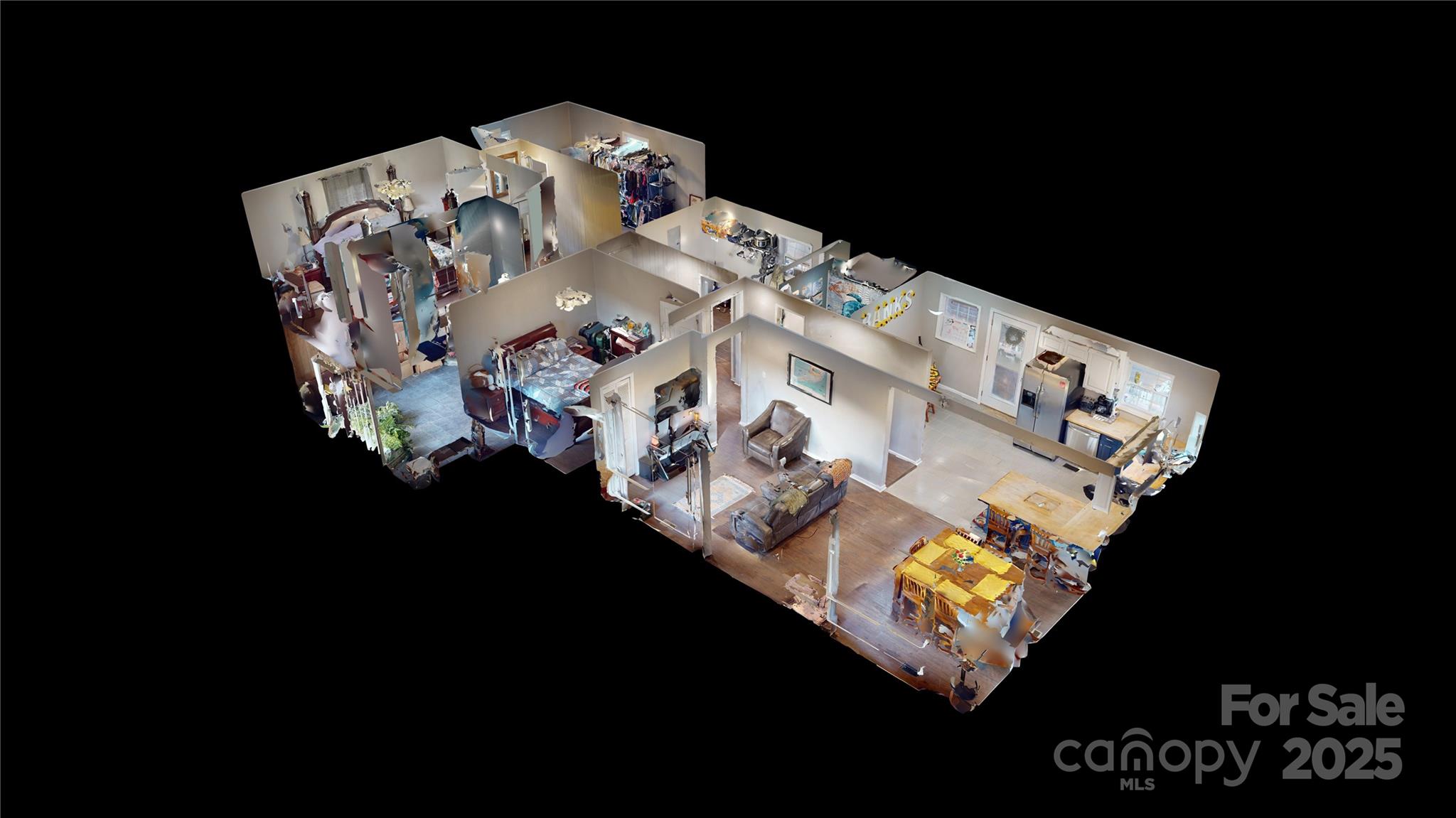 530 Toney Road Marion, NC 28752 - Photo 8 of 48 a bed sitting in a bedroom next to a lamp