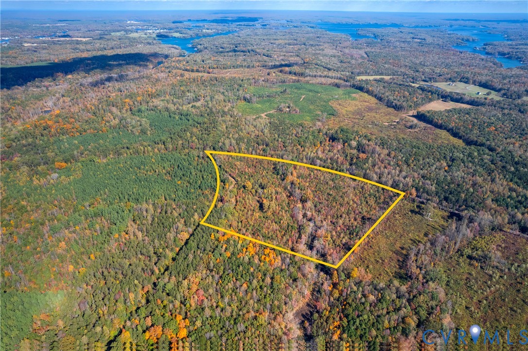 an aerial view of beach