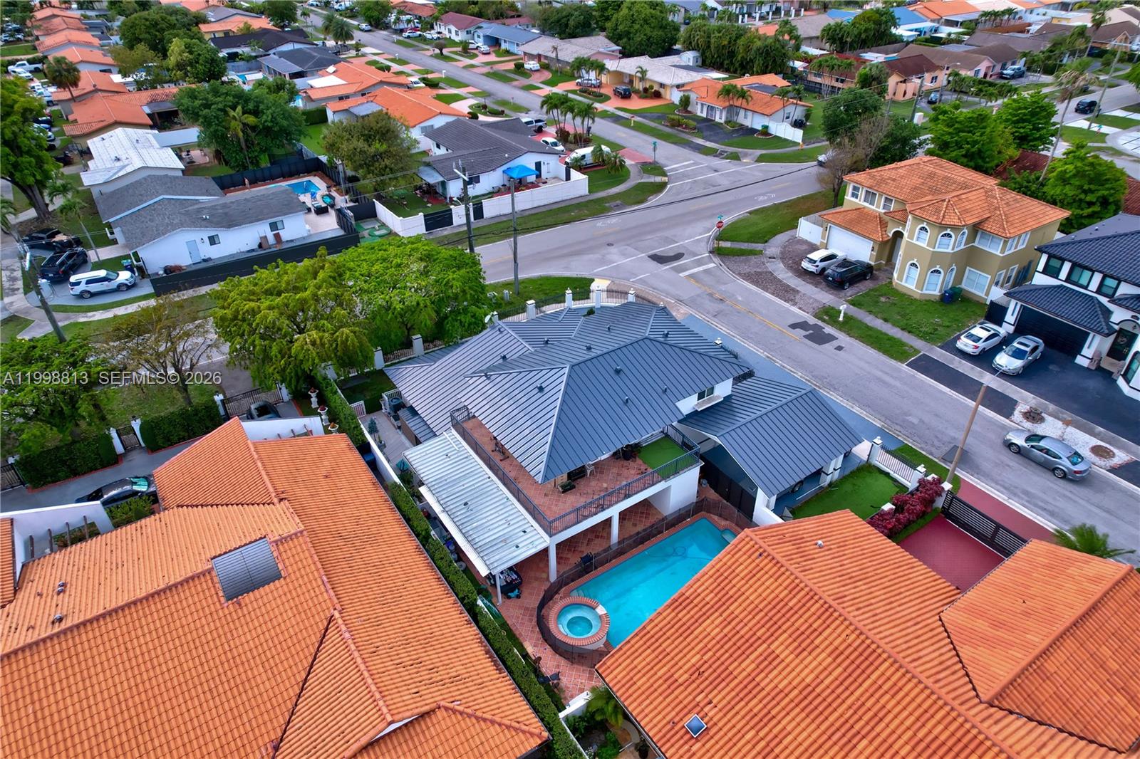 10140 Southwest 26th Terrace Miami, FL 33165 - Photo 49 of 70 an aerial view of residential houses with outdoor space