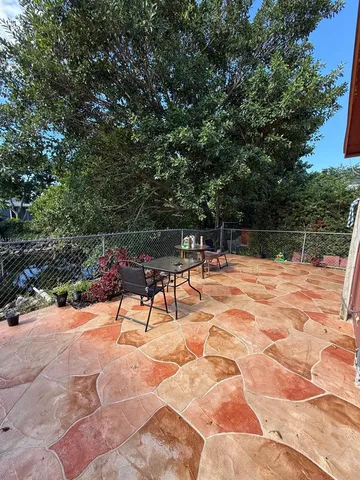 a view of outdoor space with seating