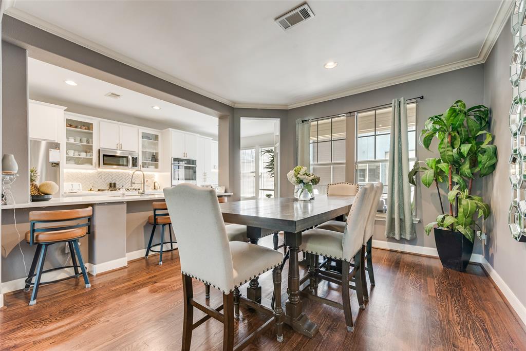 4904 Live Oak Street, Unit 302 Dallas, TX 75206 - Photo 8 of 25 a view of a dining room with furniture window and wooden floor