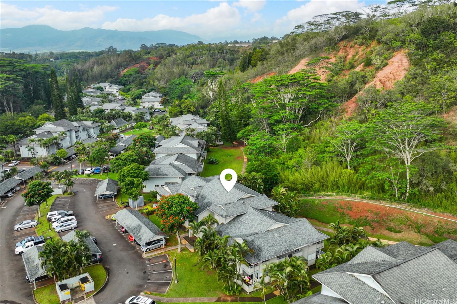 95-660 Wikao Street, Unit K304 Mililani, HI 96789 - Photo 16 of 24 an aerial view of a residential houses with outdoor space and trees all around