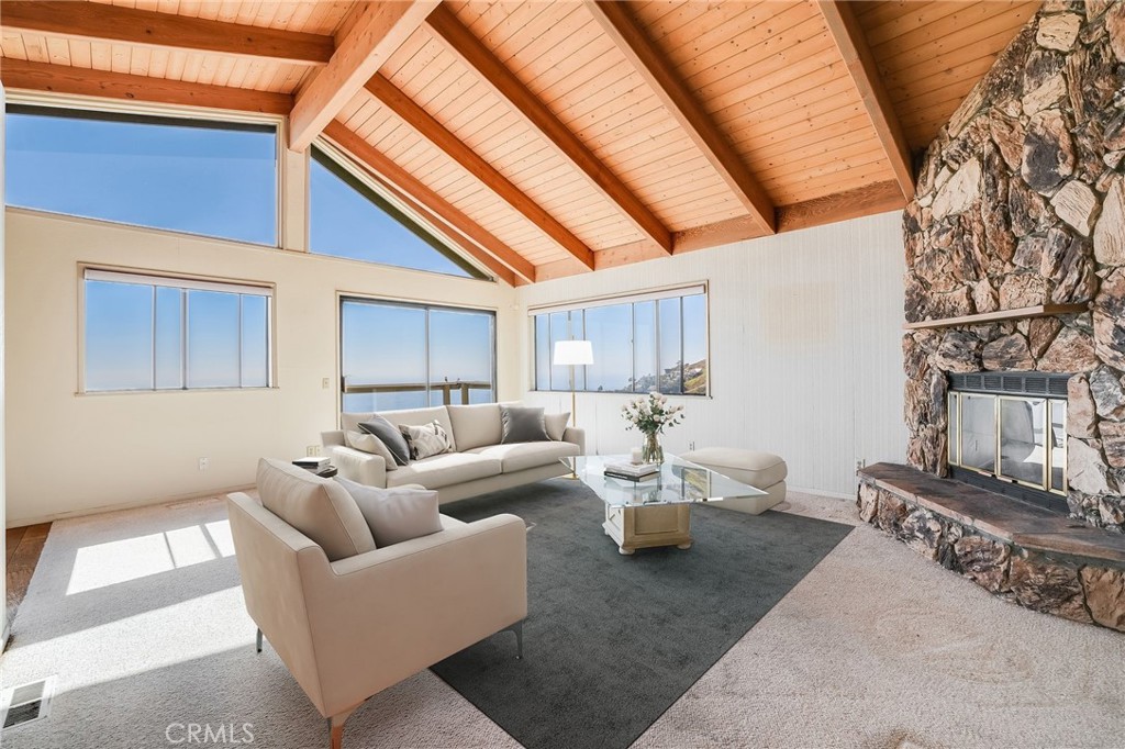 22332 Eagle Rock Way Laguna Beach, CA 92651 - Photo 7 of 37 Living room virtually staged.