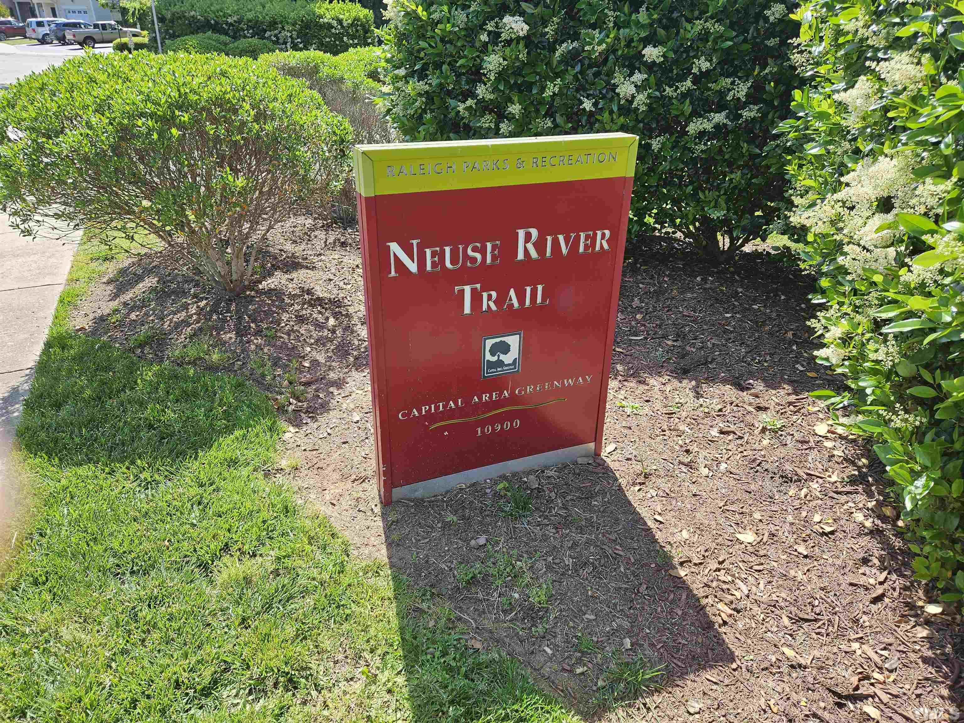 2228 Karns Place Raleigh, NC 27614 - Photo 62 of 62 a sign that is sitting on a brick wall