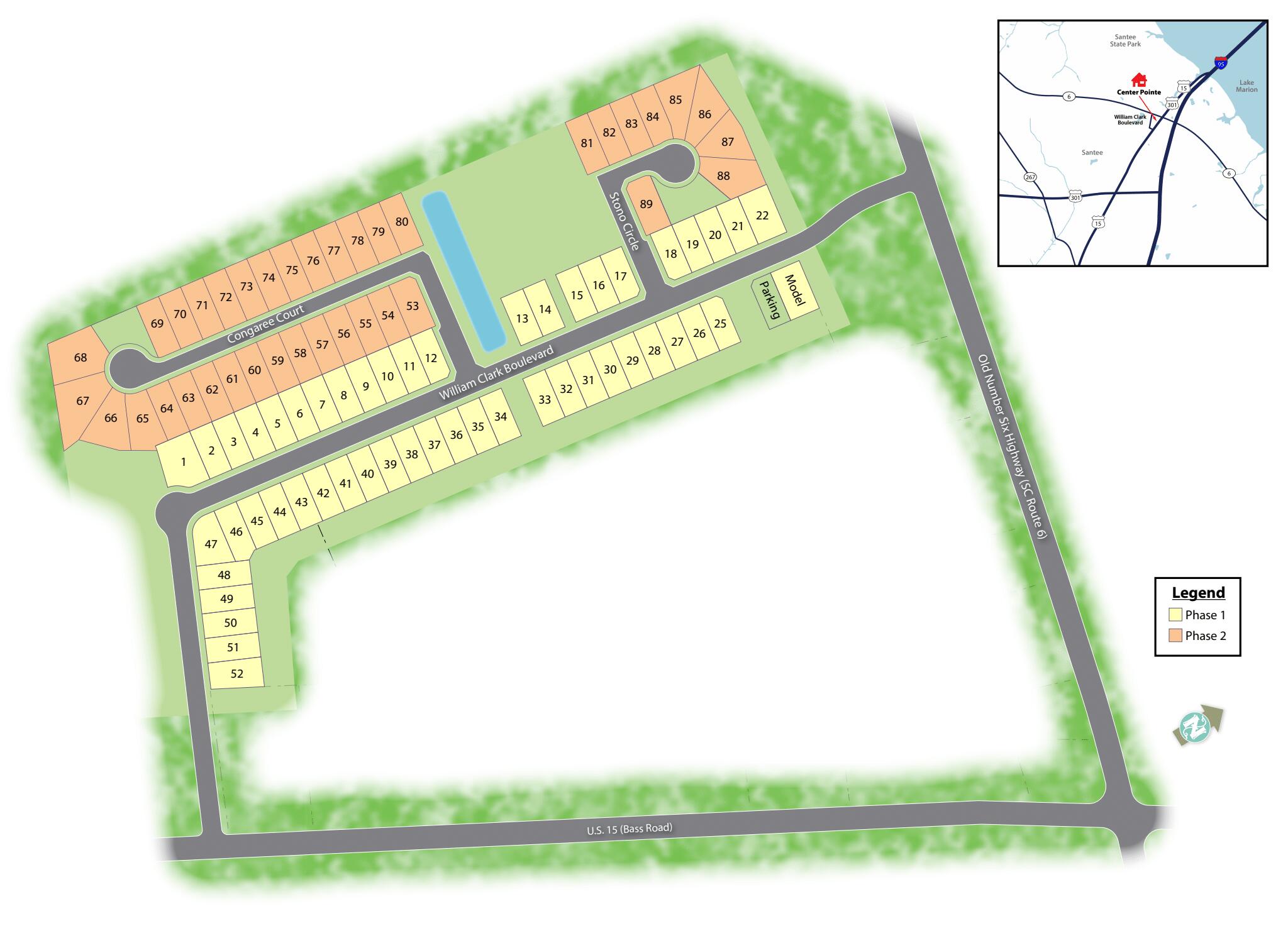 132 Congaree Court Santee, SC 29142 - Photo 8 of 30 CP Phase 2 Map