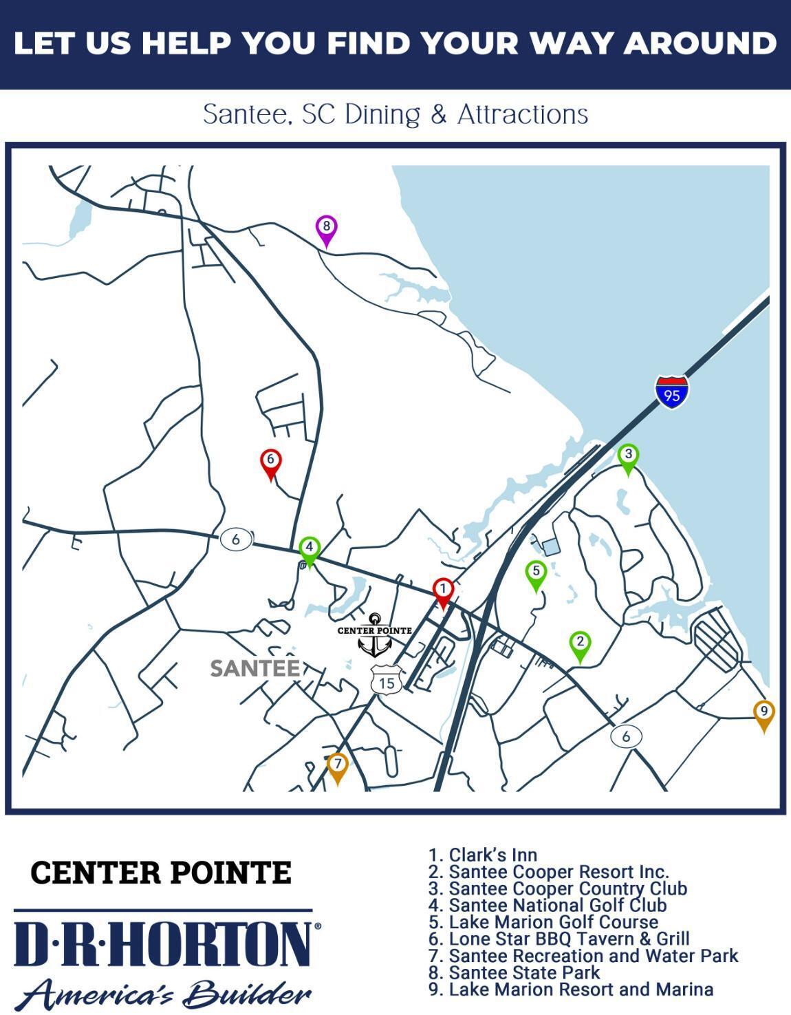 132 Congaree Court Santee, SC 29142 - Photo 9 of 30 Center Point - Dining and Attractions