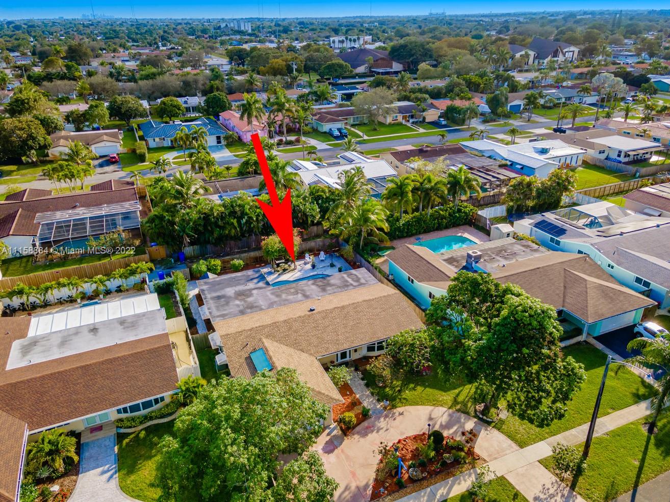 5012 Hayes Street Hollywood, FL 33021 - Photo 36 of 36 an aerial view of a houses and an outdoor space