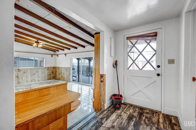 a very nice looking room with a large window