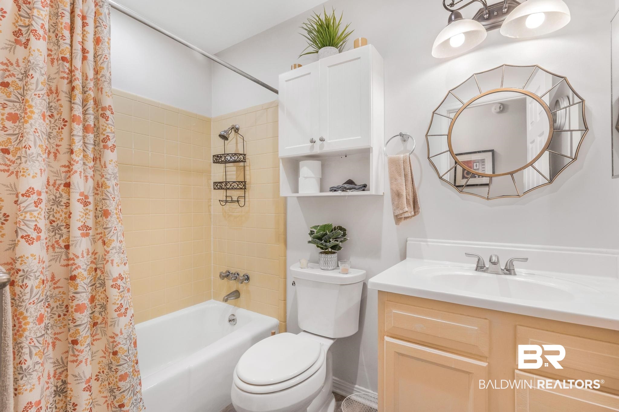 2573 E Road Mobile, AL 36693 - Photo 6 of 45 Full bathroom featuring shower / bath combination with curtain and vanity