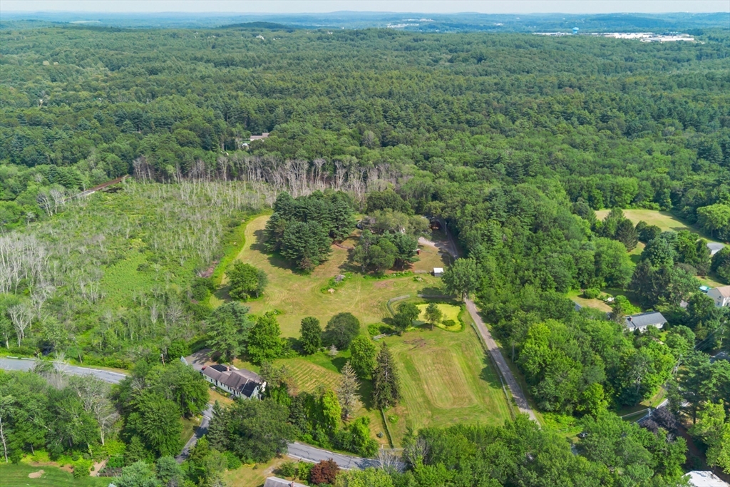 292 Berlin Road Bolton, MA 01740 - Photo 39 of 42 a view of a lush green forest with trees and some houses