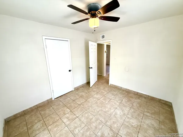 a view of an empty room