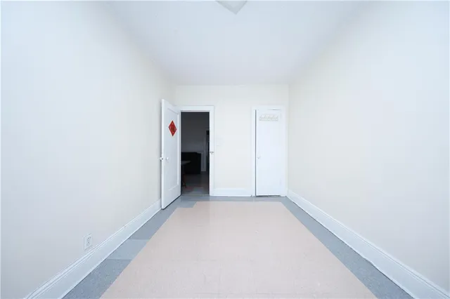 a view of an empty room
