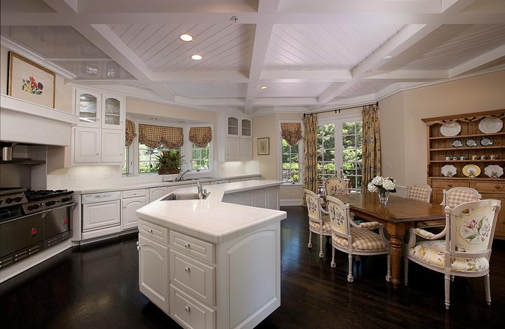 786 Hot Springs Road Montecito, CA 93108 - Photo 4 of 6 a kitchen with a sink stove and cabinets