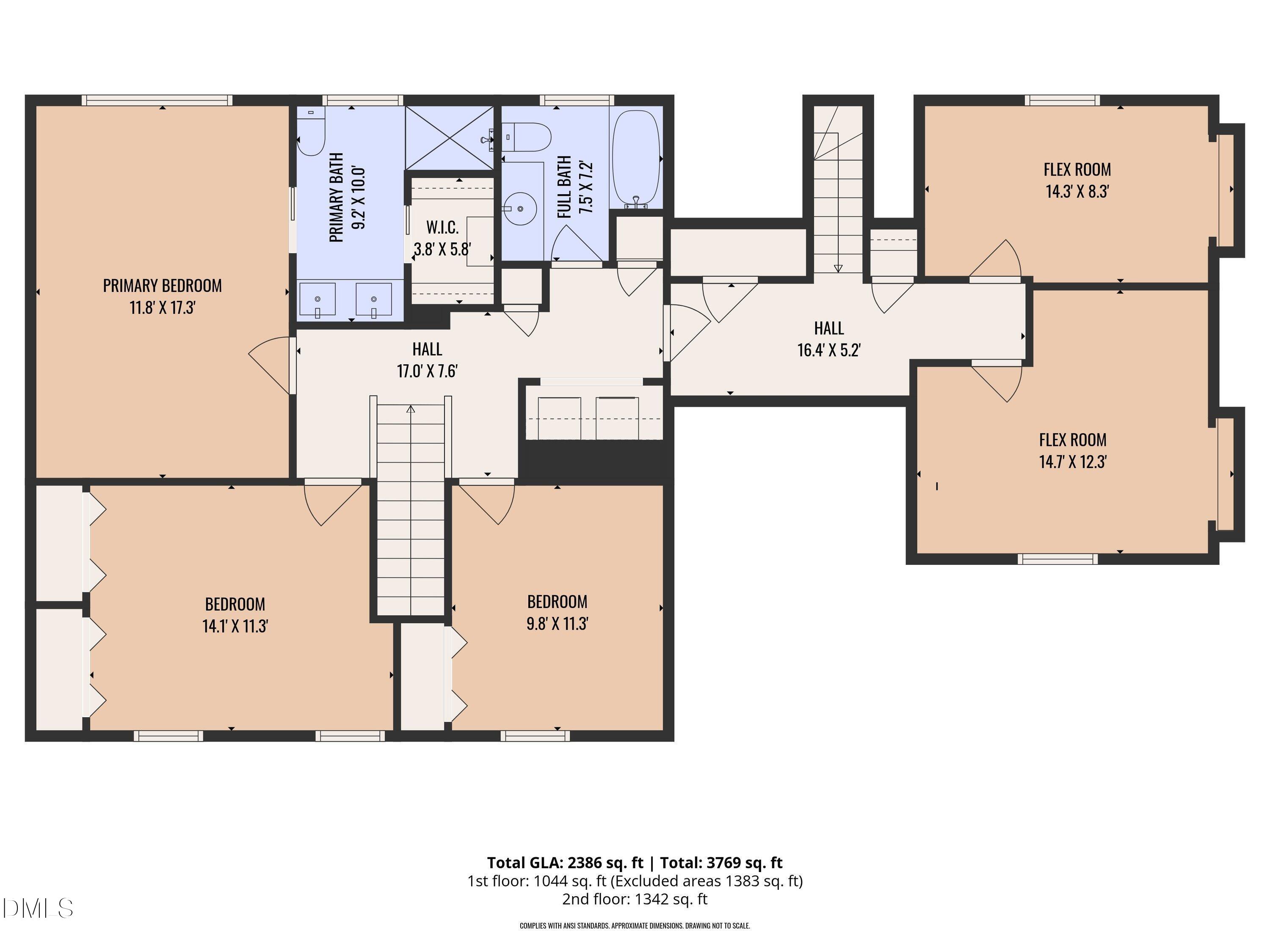 8409 Kestrel Drive Raleigh, NC 27615 - Photo 61 of 61 2nd_floor_8409_kestral_drive_raleigh_wit