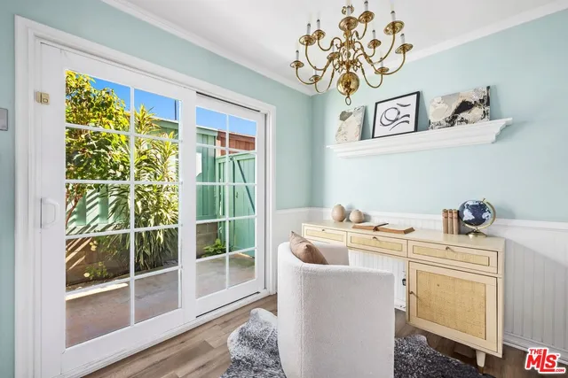 a room with furniture and window