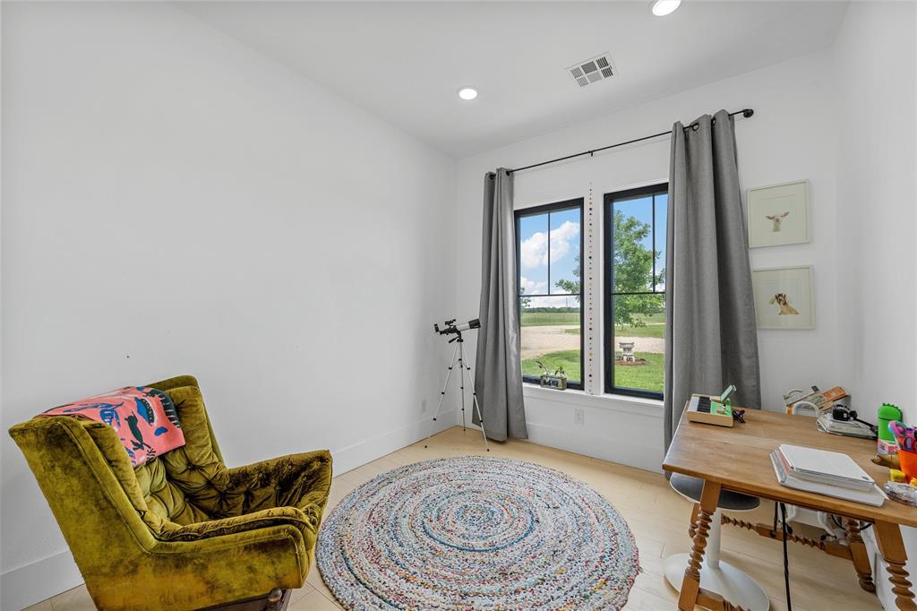 1197 Prairie Chapel Road Crawford, TX 76638 - Photo 28 of 40 Sitting room featuring recessed lighting and a desk