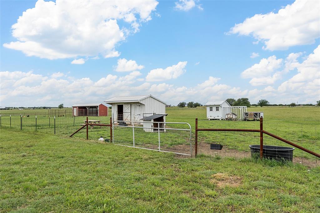 1197 Prairie Chapel Road Crawford, TX 76638 - Photo 33 of 40 View of yard featuring a view of countryside and an outbuilding