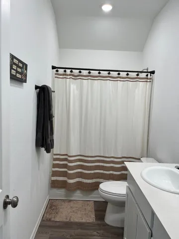a bathroom with a sink and a toilet